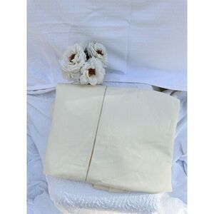 VTG YELLOW PIQUE KING DUVET COVER EMBROIDERED 100% Cotton AMERICAN PACIFIC